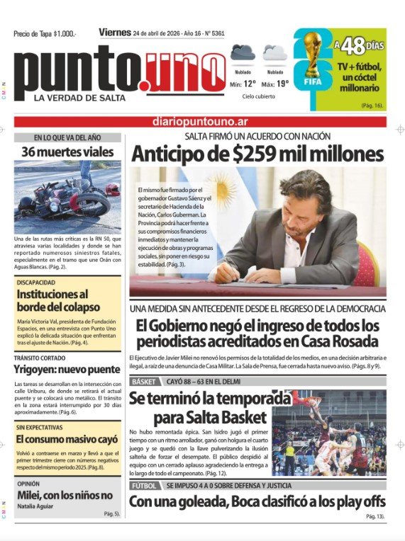 P.U Edición 24/04/2026